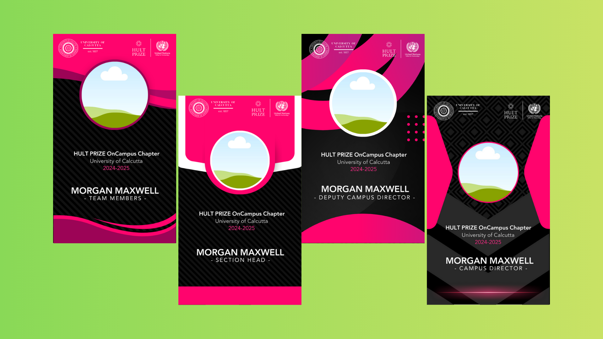 Hult Prize ID Cards Design